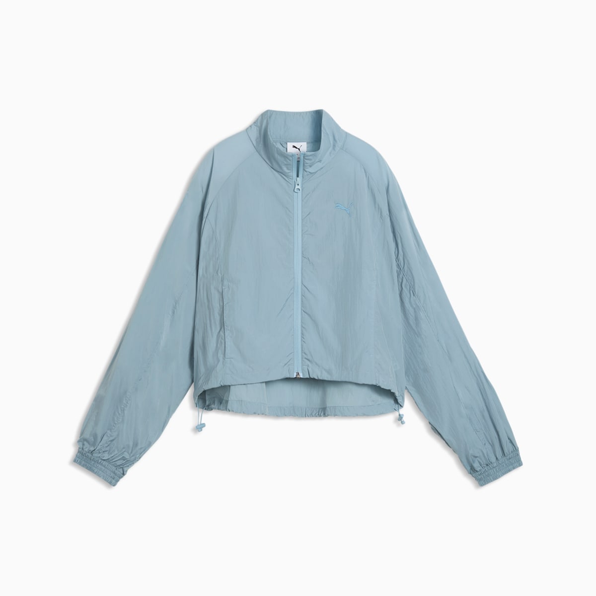 HER Relaxed Full-Zip Woven Jacket Women - Seafoam front view