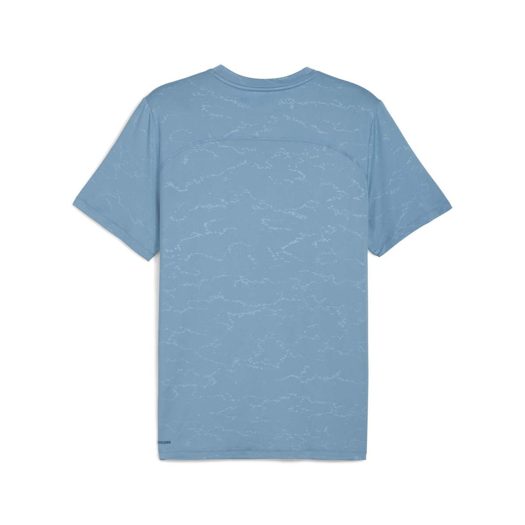 CLOUDSPUN Embossed Tee Men - Cool Blue back view