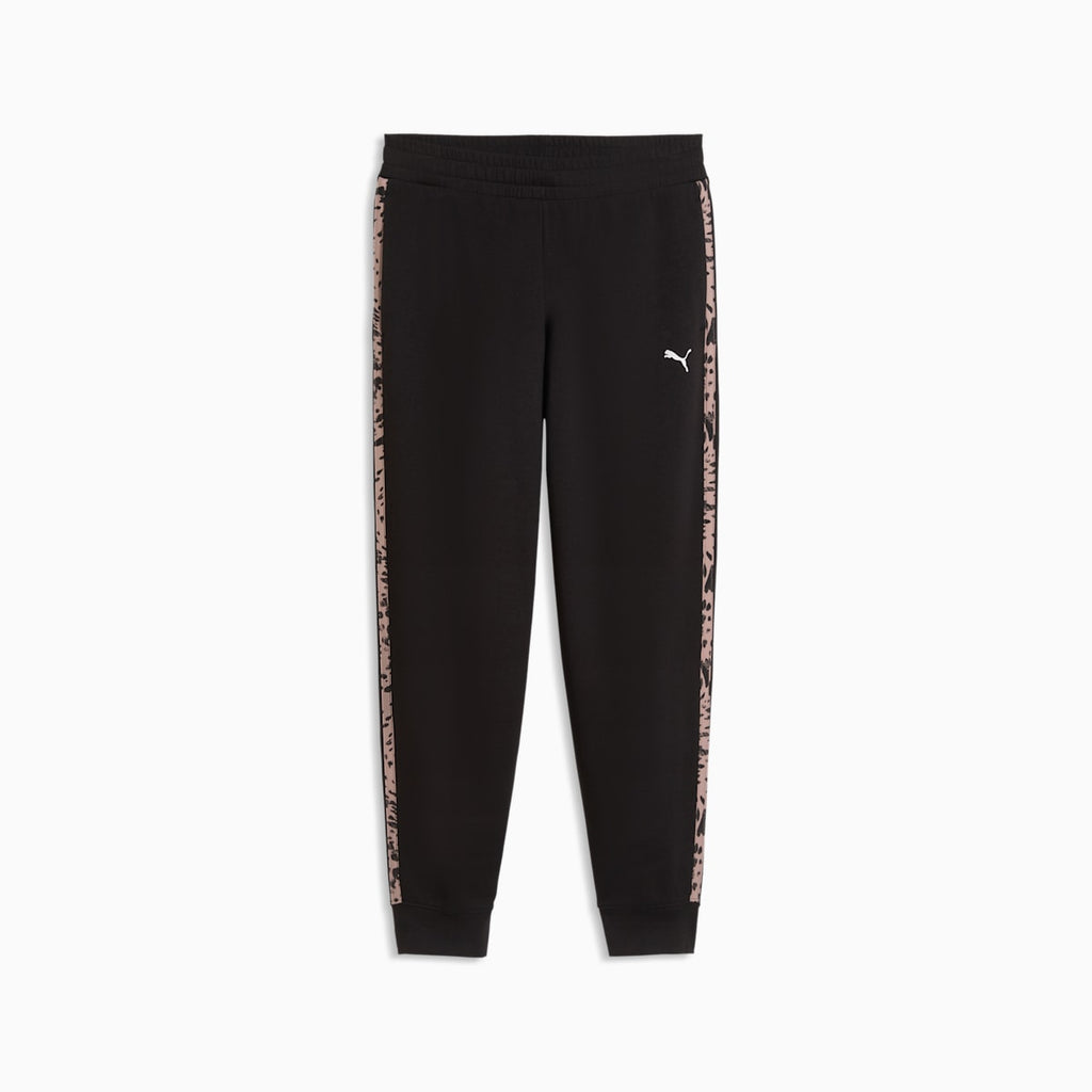 Essentials Graphic Animal Comfort Pants Women - PUMA Black front view