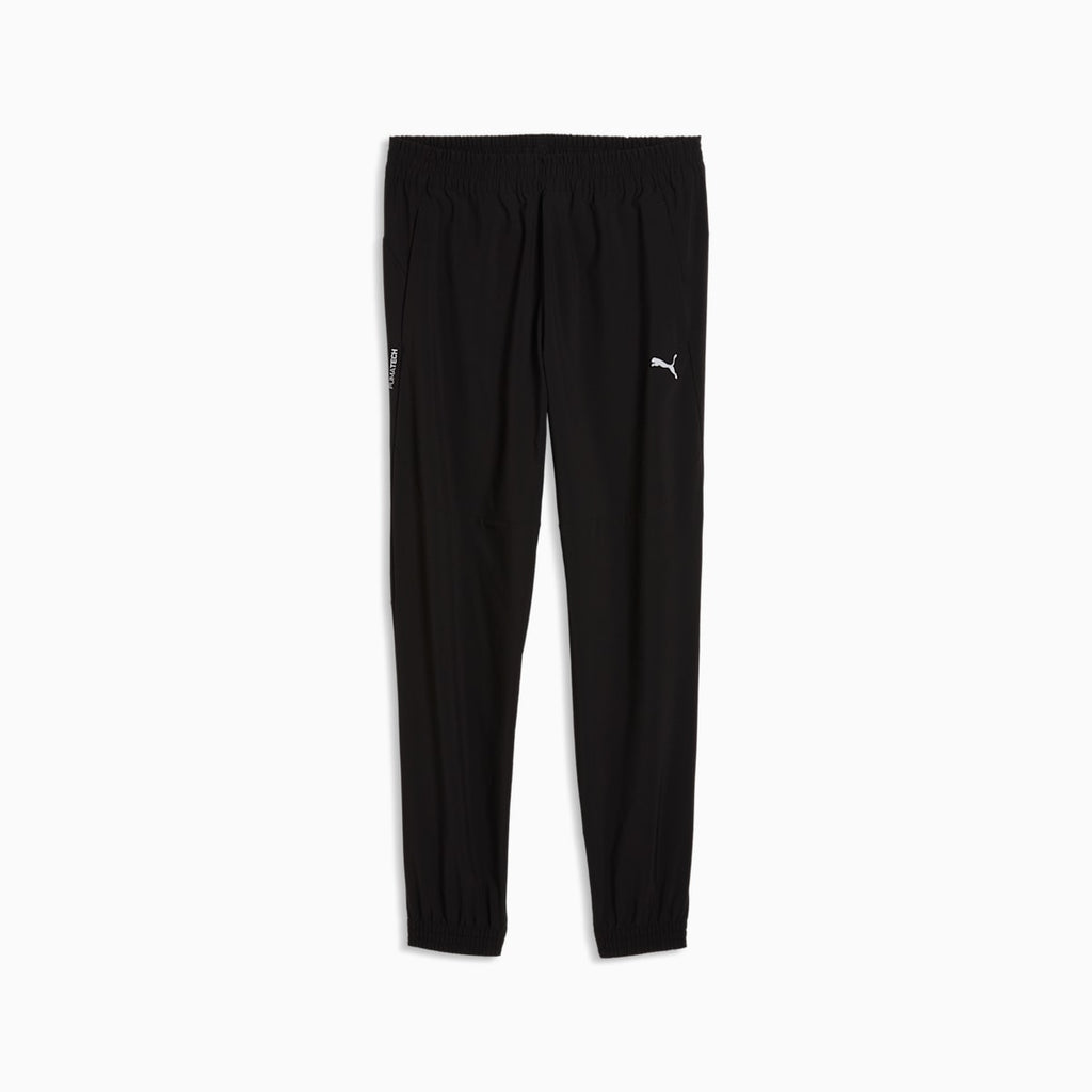 PUMATECH 4-Way Stretch Men's Woven Pants - PUMA Black - front on white background