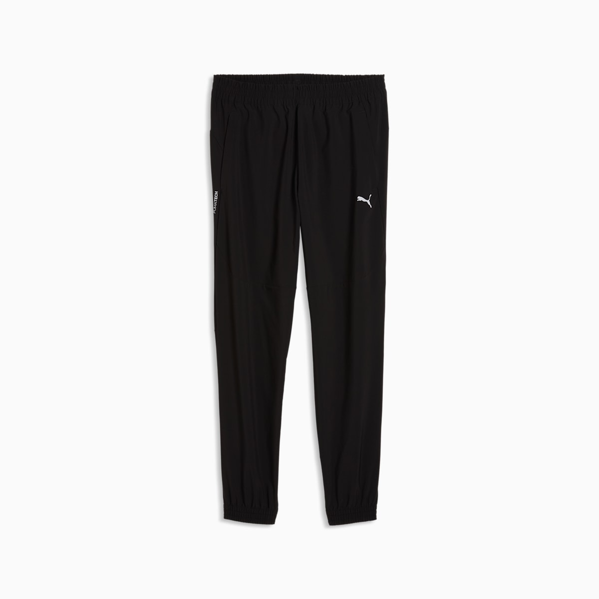 PUMATECH 4-Way Stretch Men's Woven Pants - PUMA Black - front on white background