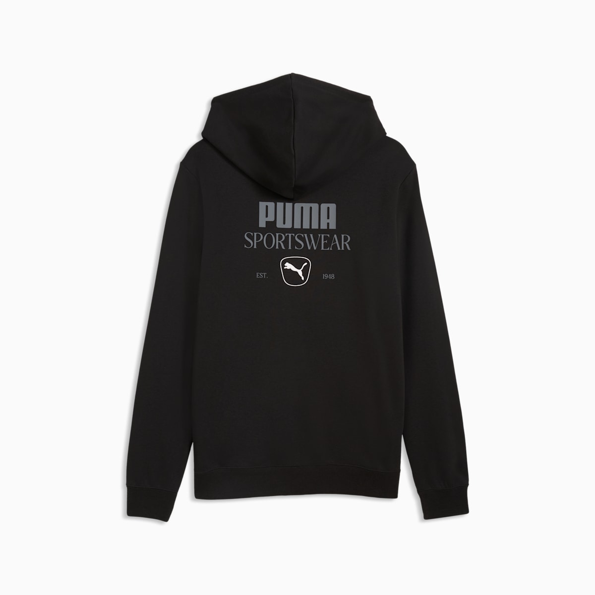 PUMA Class Men's Graphic Full-Zip Hoodie - PUMA Black - back on white background