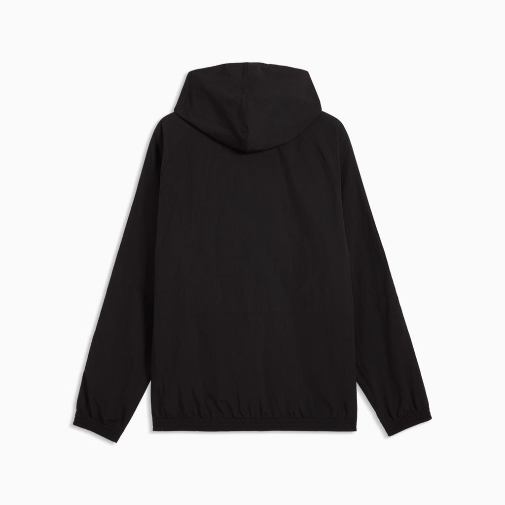 PUMA Class Men's Relaxed Pinnacle Half-Zip Hoodie - PUMA Black - back on white background