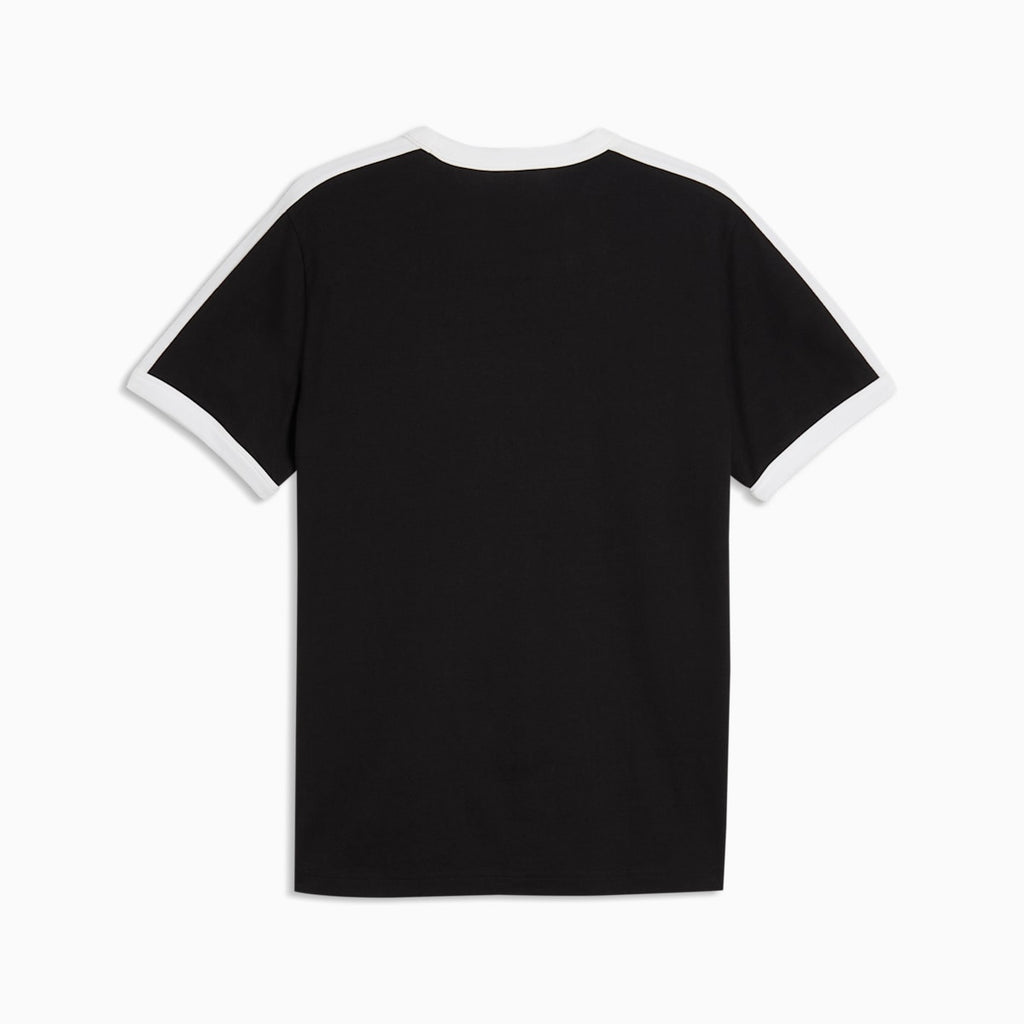 T7 Love Of The Cat Ringer Tee Men - PUMA Black - back on white background
