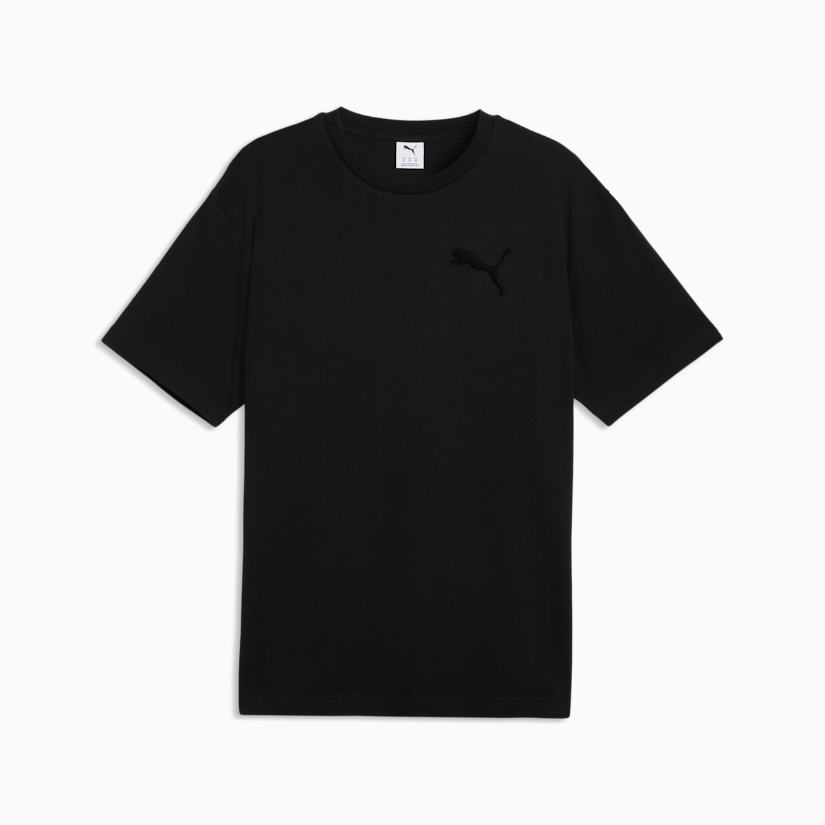 Essentials Elevated Cat Logo Relaxed Tee Men - PUMA Black image 2