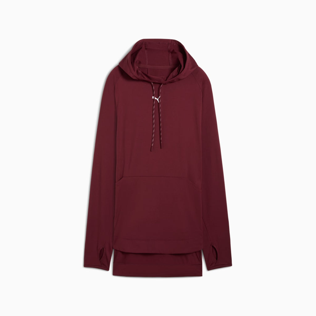 MODEST HOODIE Ruby Shimmer front view