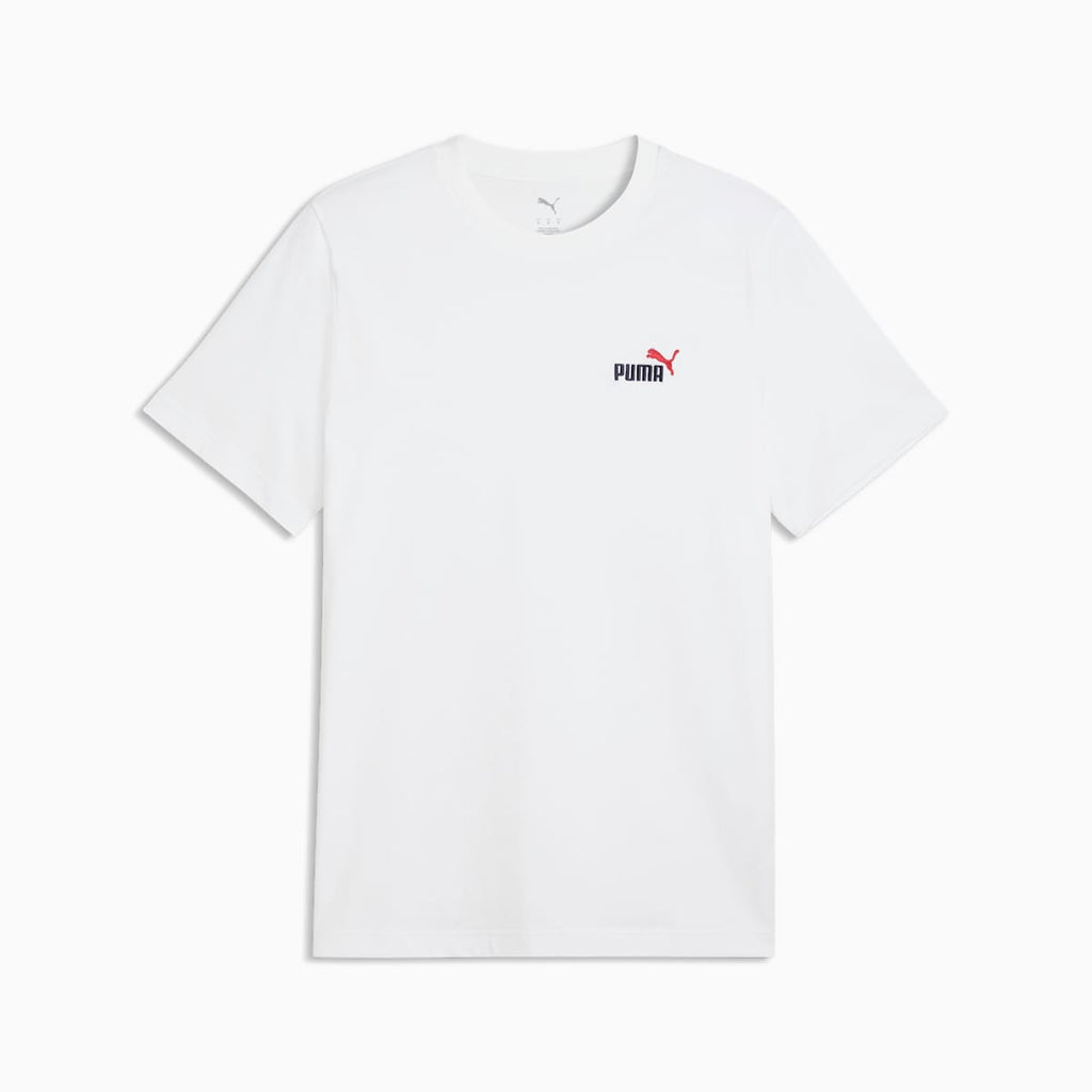Essentials 2 Color Small No. 1 Logo Tee Men - PUMA White image 2