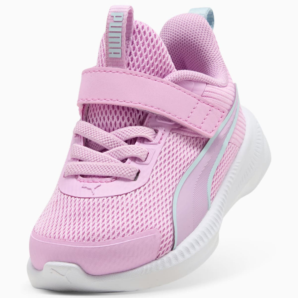 PUMA Flyer 4 Running Shoes Toddlers - Mauve Glow-Aqua Glow-PUMA White - Back / Heel View
