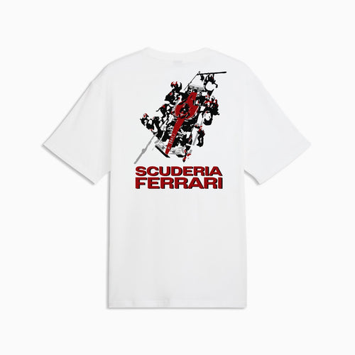Ferrari Graphic Tee Men - PUMA White - back on white background