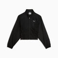 DARE TO Oversized Woven Jacket Women - PUMA Black front view
