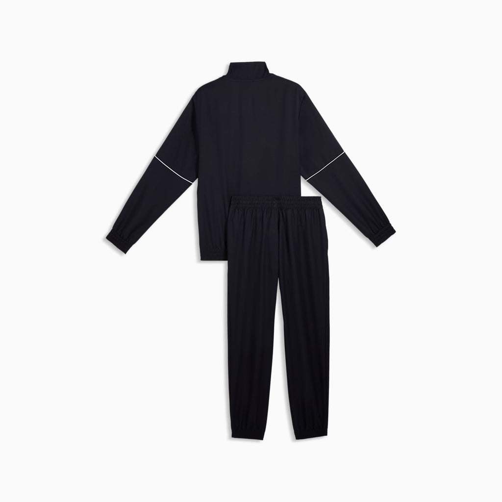 Woven Colourblocked Tracksuit Men - New Navy - back on white background