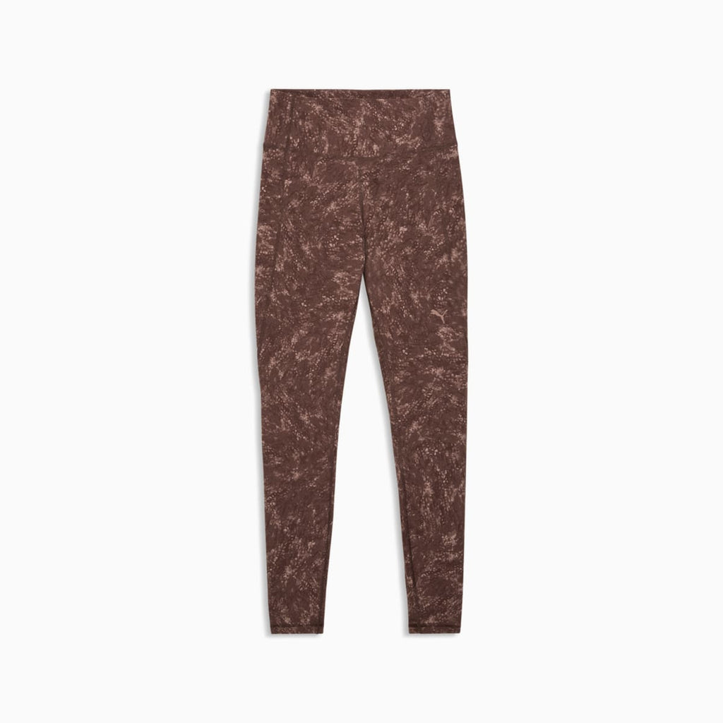 CLOUDSPUN AOP High-Waist Full-Length Tights Women - Chocolate front view