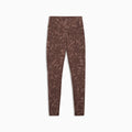 CLOUDSPUN AOP High-Waist Full-Length Tights Women - Chocolate front view