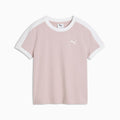 T7 Women's Slim Tee - Misty Pink - front on white background
