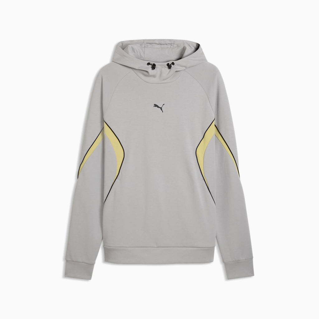 PUMA Sport Colourblocked Hoodie Men - Gray Echo - front on white background
