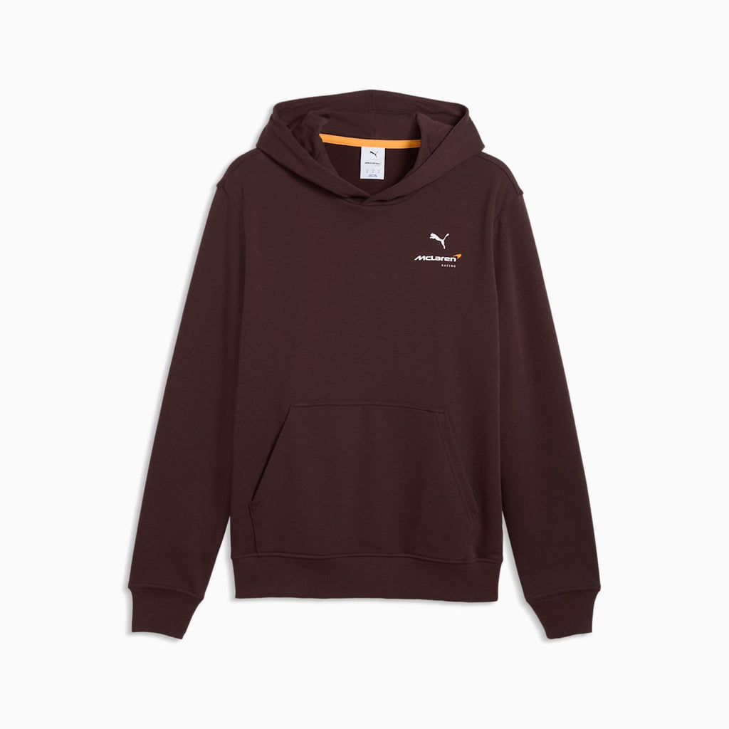 McLAREN RACING Essentials Hoodie Men - Chocolate Fondue - front on white background