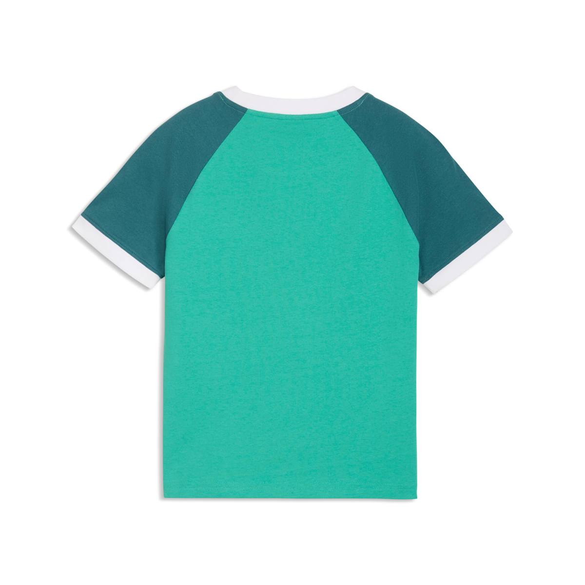 FUTURE.PUMA.ARCHIVE Slim Short Ringer Tee Women - Vibrant Green back view