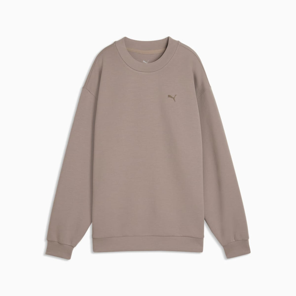 CLOUDSPUN Relaxed Crew Neck Top Women - Mouse Gray - front on white background