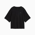HER Women's Relaxed Tee - PUMA Black - front on white background