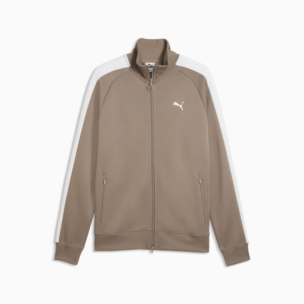 T7 Men's Track Jacket - Mouse Gray - front on white background