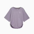 STUDIO TWIST TEE - REG Pale Plum front view