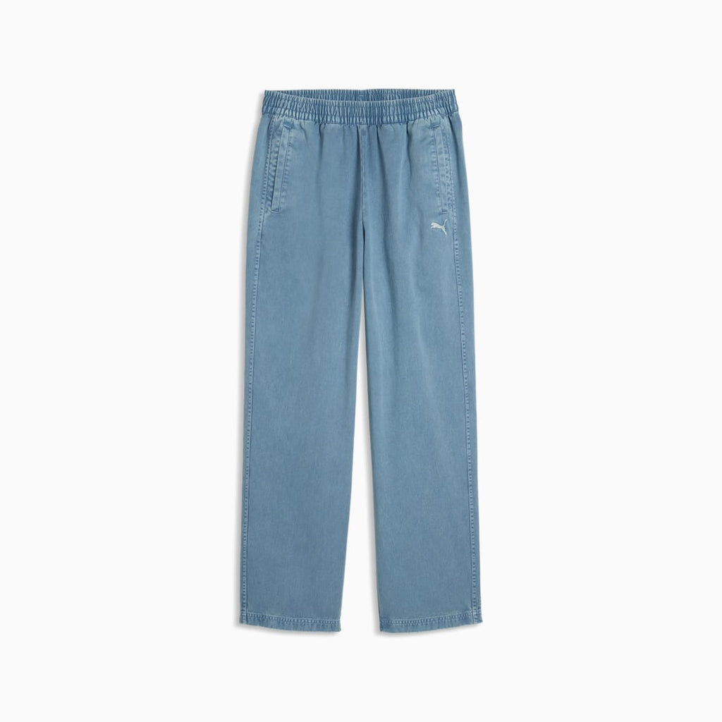FUTURE.PUMA.ARCHIVE Relaxed Washed Twill Track Pants Unisex - Cool Blue - front on white background