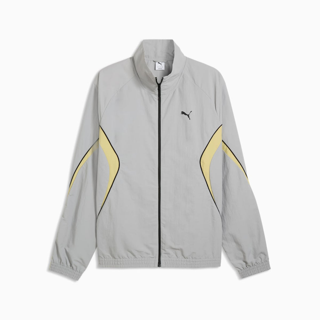 PUMA Sport Relaxed Track Jacket Men - Gray Echo - front on white background