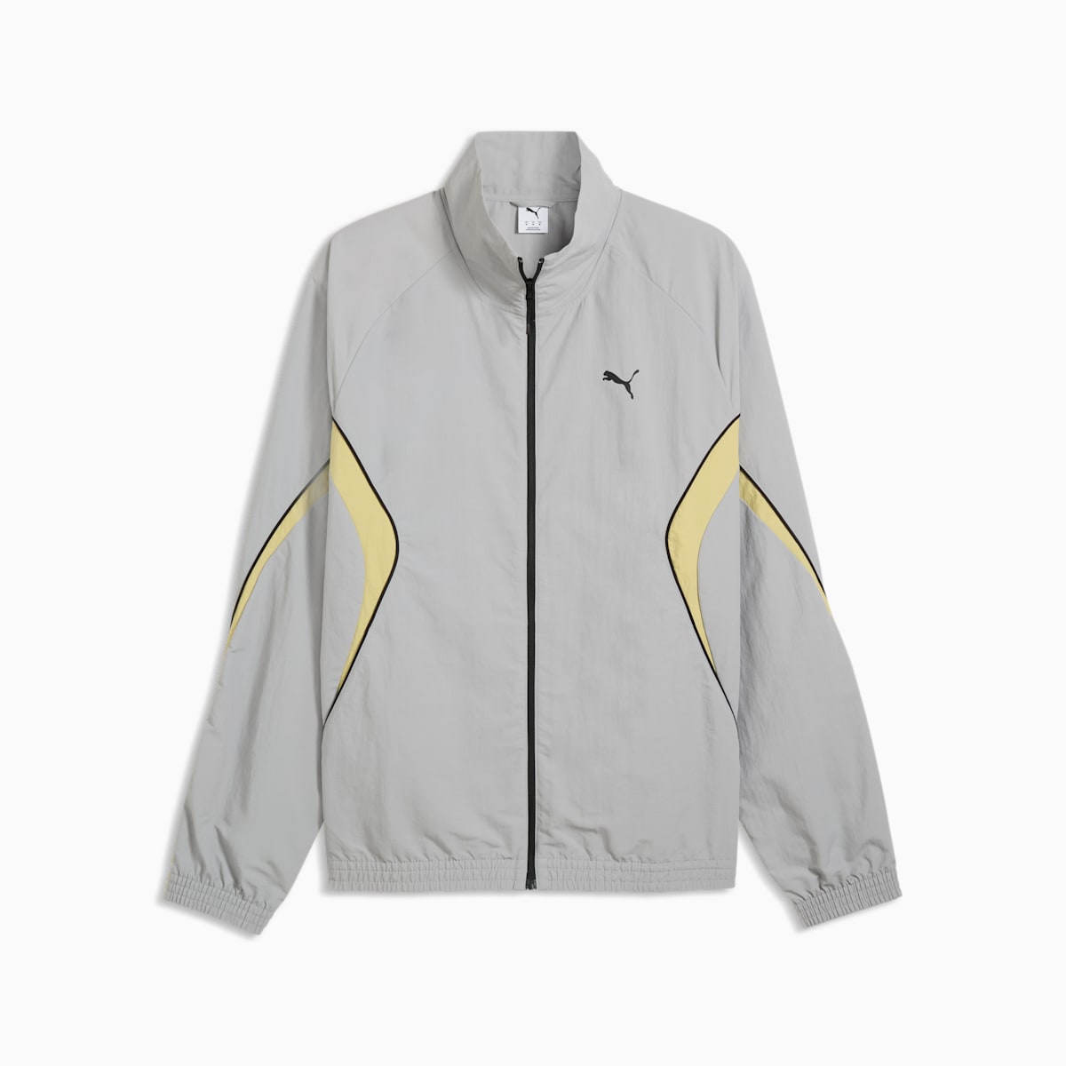 PUMA Sport Relaxed Track Jacket Men - Gray Echo - front on white background
