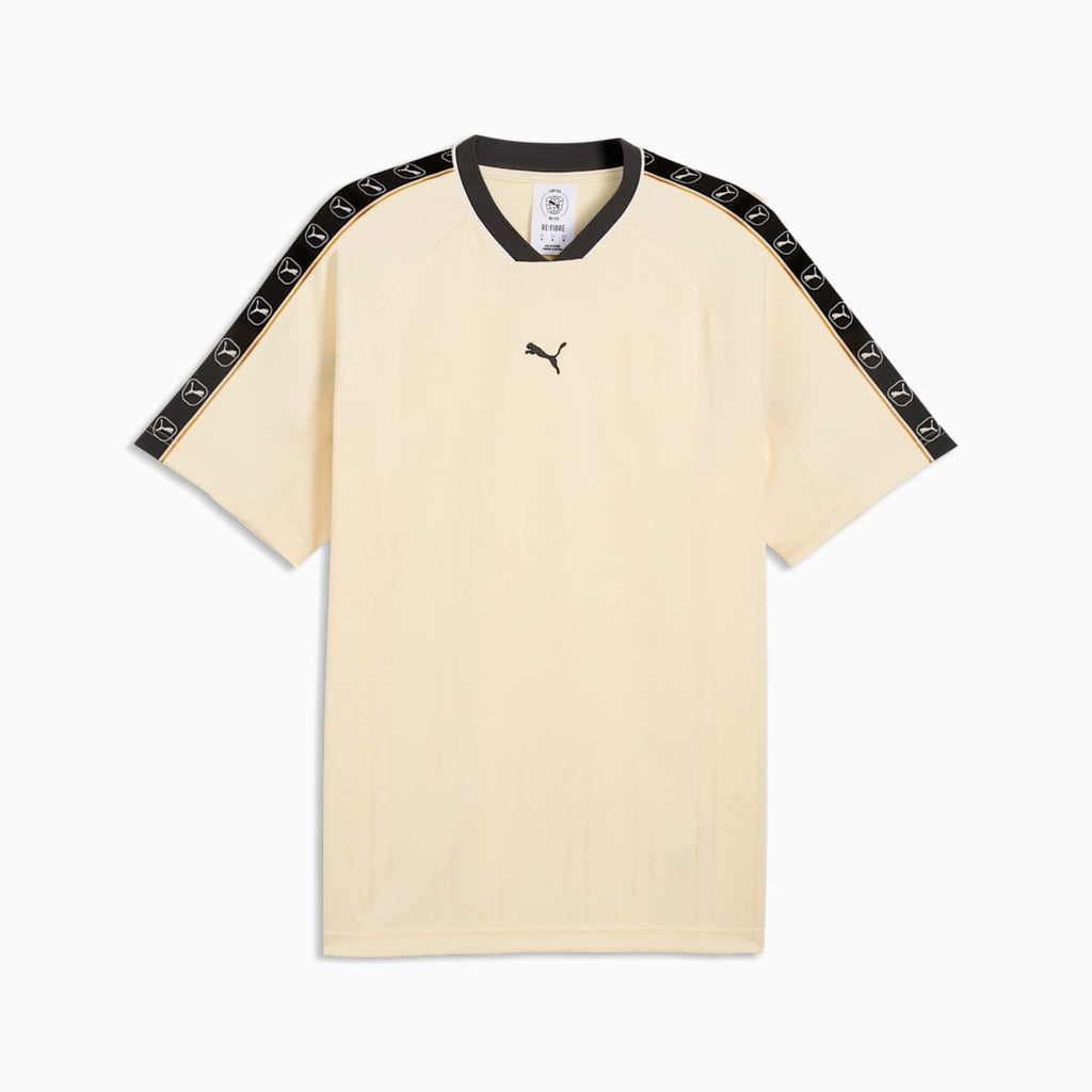 PUMA Class Relaxed Tee Men - Buttercream - front on white background