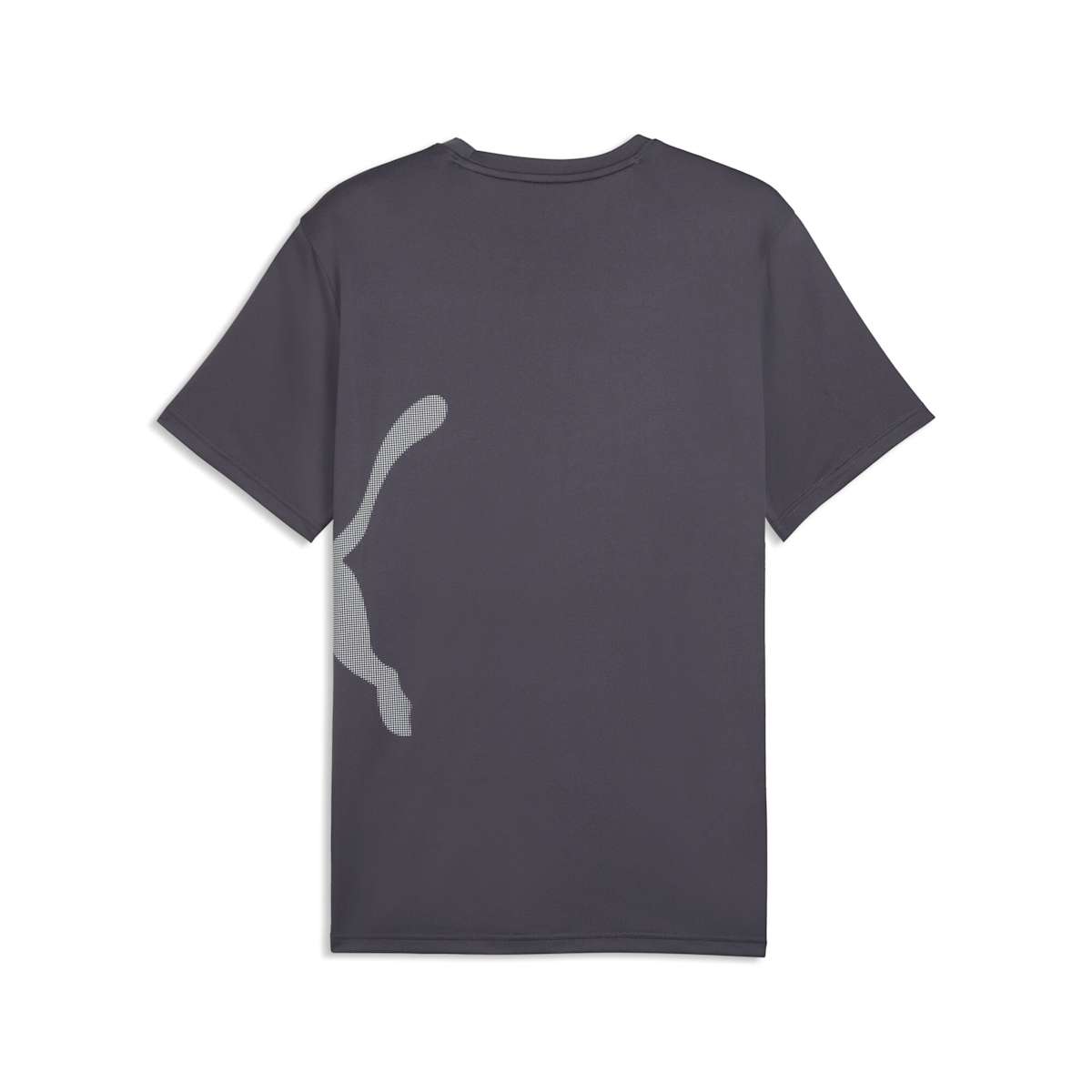 Train All Day Big Logo Tee Men - Galactic Gray-PUMA White back view