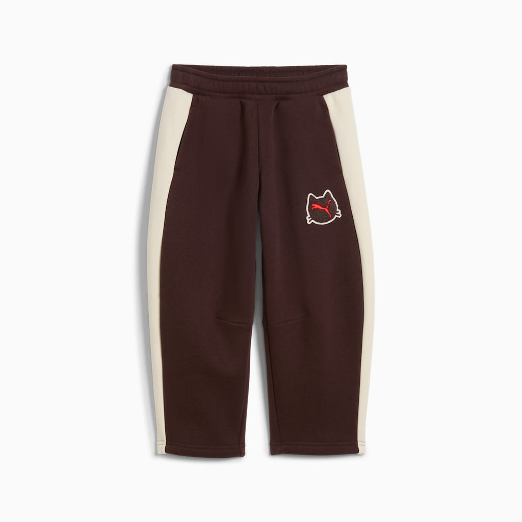 T7 Relaxed Barrel Sweatpants Kids - Chocolate Fondue - front on white background