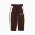 T7 Relaxed Barrel Sweatpants Kids - Chocolate Fondue - front on white background