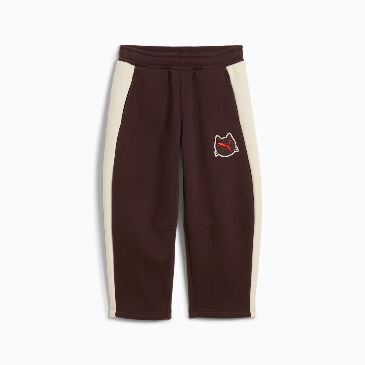 T7 Relaxed Barrel Sweatpants Kids - Chocolate Fondue - front on white background