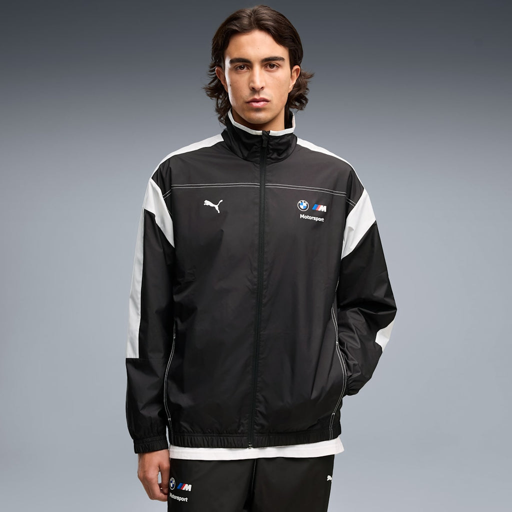 BMW M Motorsport MT7 Woven Jacket Men - PUMA Black - on model