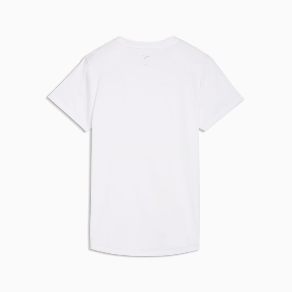 Train All Day Essentials Crew Tee Women - PUMA White - back on white background