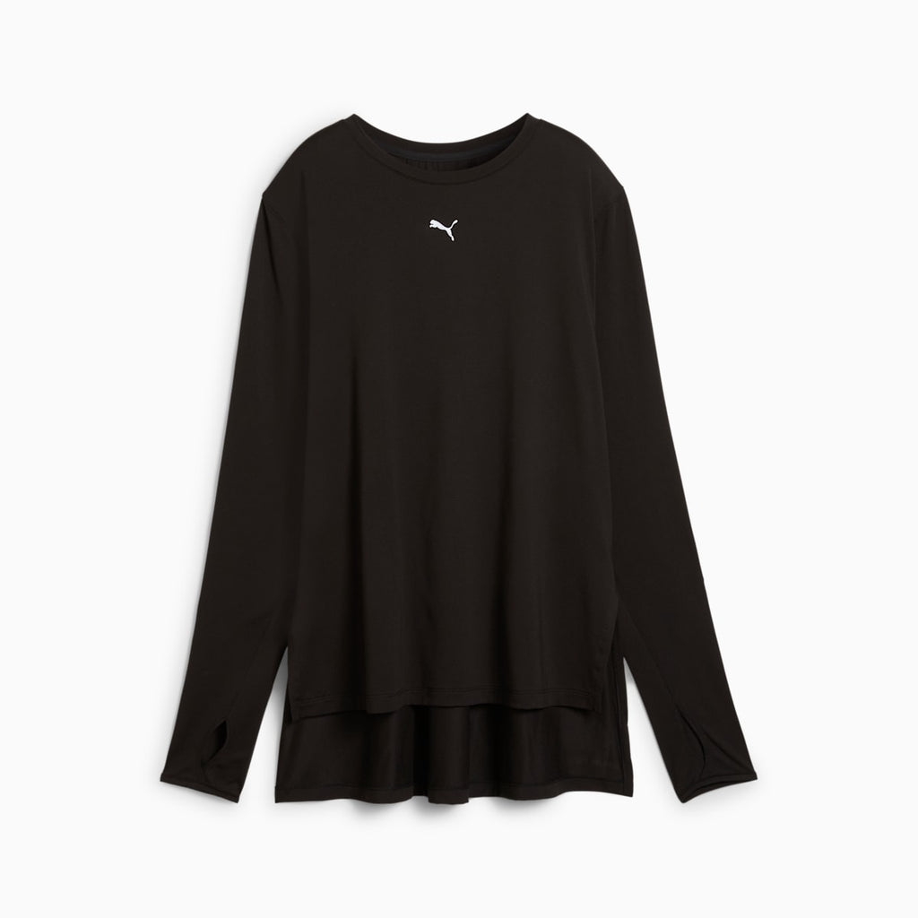 MODEST Oversized Tee Women - PUMA Black - front on white background