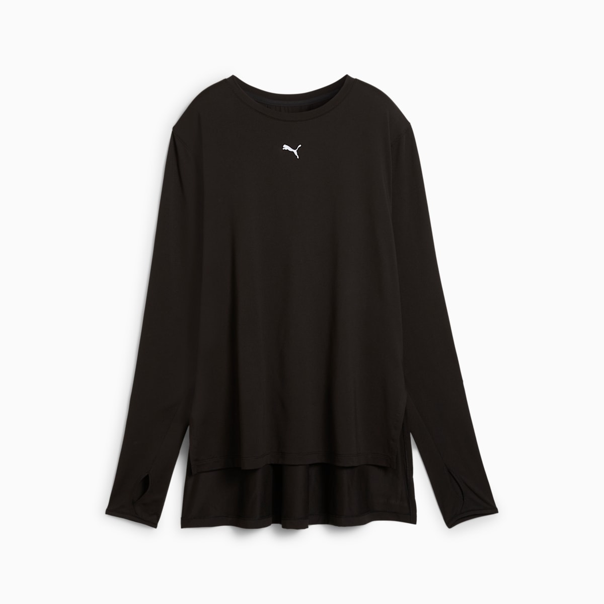 MODEST Oversized Tee Women - PUMA Black - front on white background
