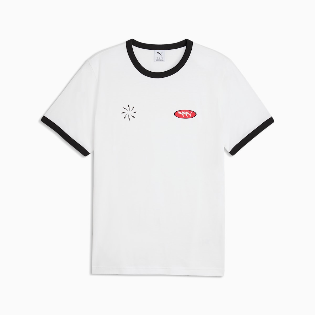 FUTURE.PUMA.ARCHIVE Ringer Tee Unisex - PUMA White - front on white background