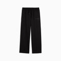 PUMA Class Straight Leg Fleece Pants Youth - PUMA Black - front on white background