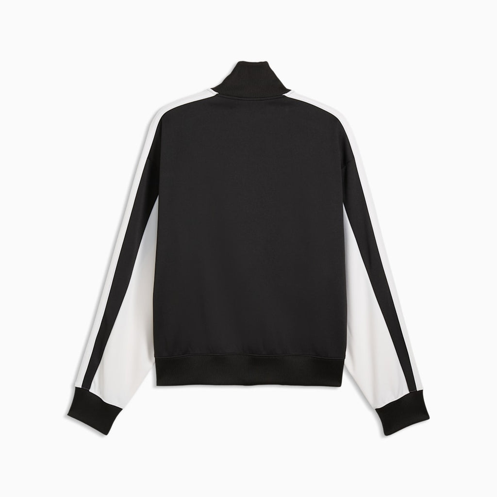 T7 Love Of The Cat Men's Relaxed T7 Track Jacket - PUMA Black - back on white background
