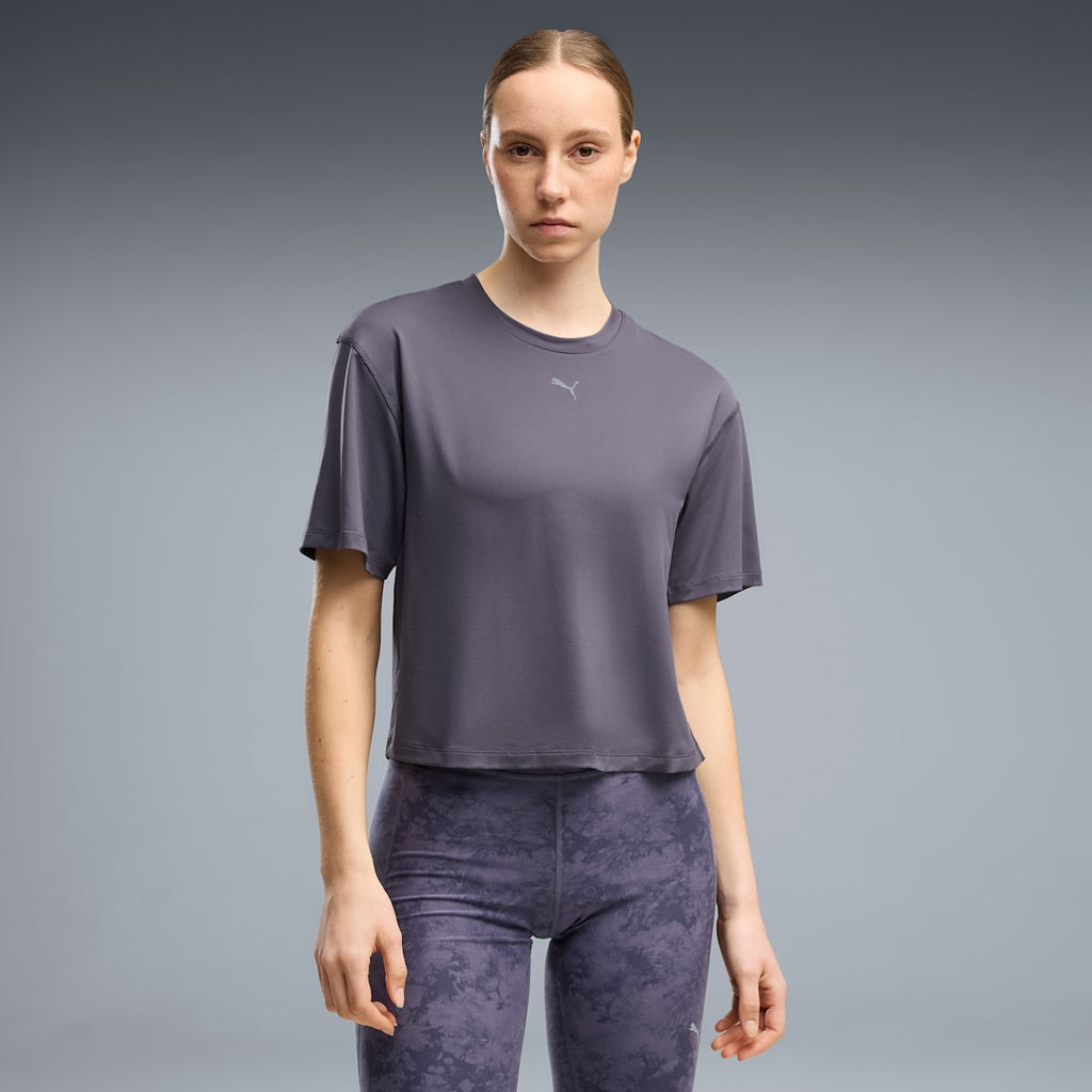 CLOUDSPUN Relaxed Tee Women - Inky Depths - on model