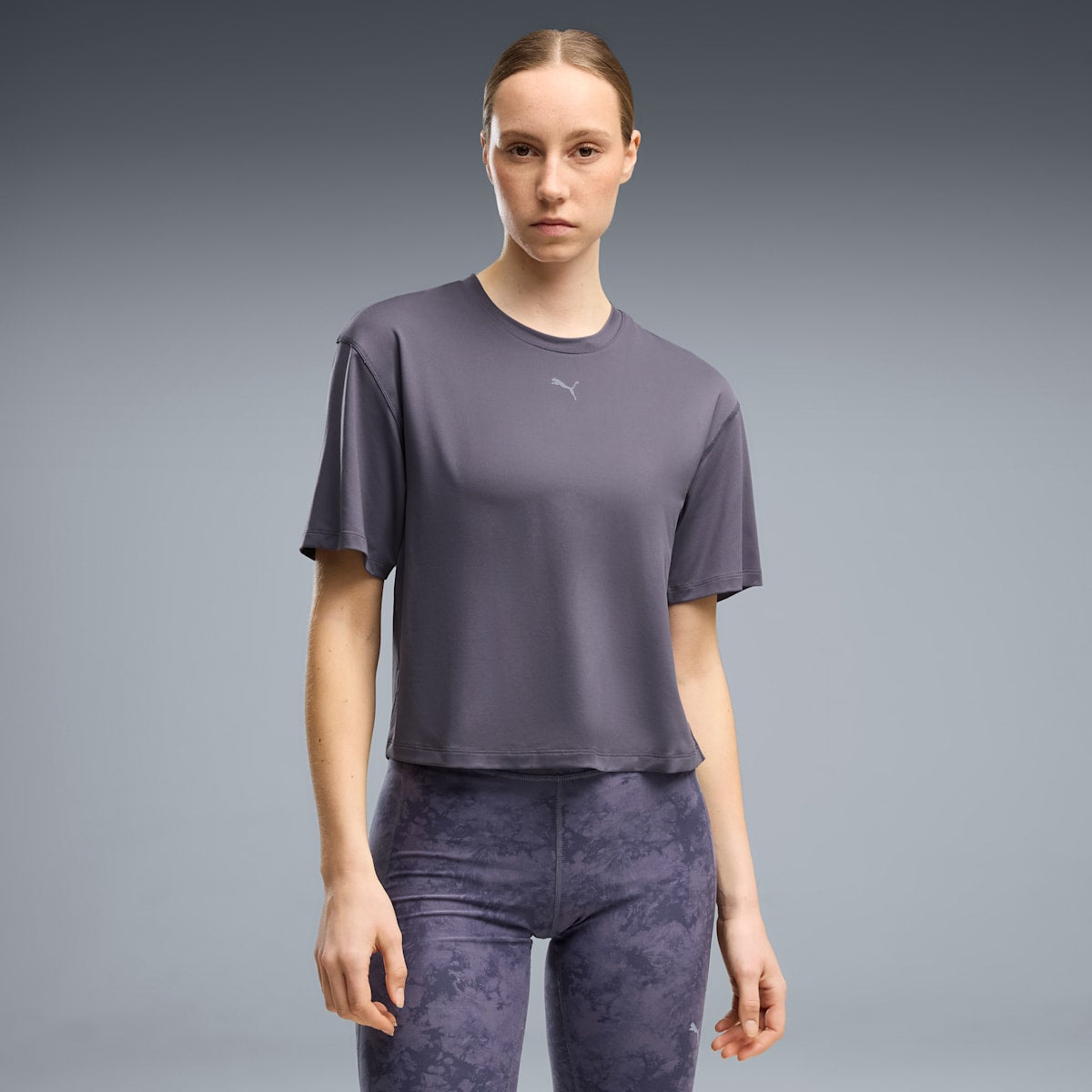CLOUDSPUN Relaxed Tee Women - Inky Depths - on model
