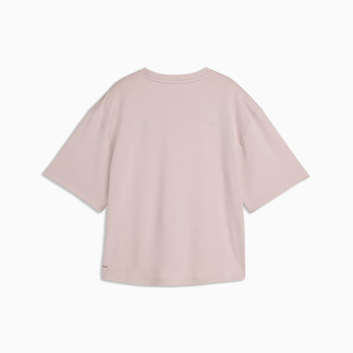 Cloudspun Ultra Soft Women's Relaxed Training Tee - Misty Pink - back on white background