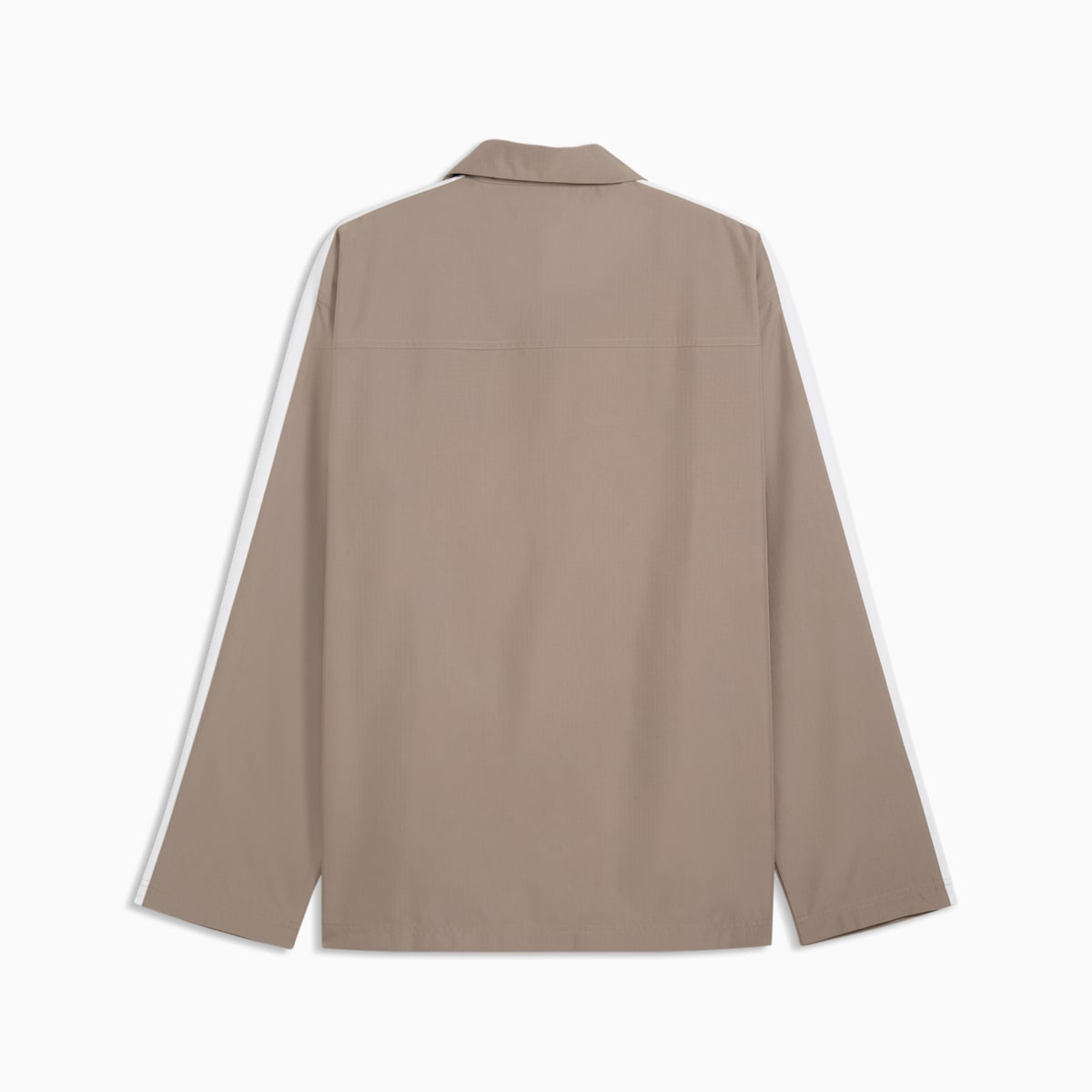 T7 Relaxed Overshirt Men - Mouse Gray - back on white background