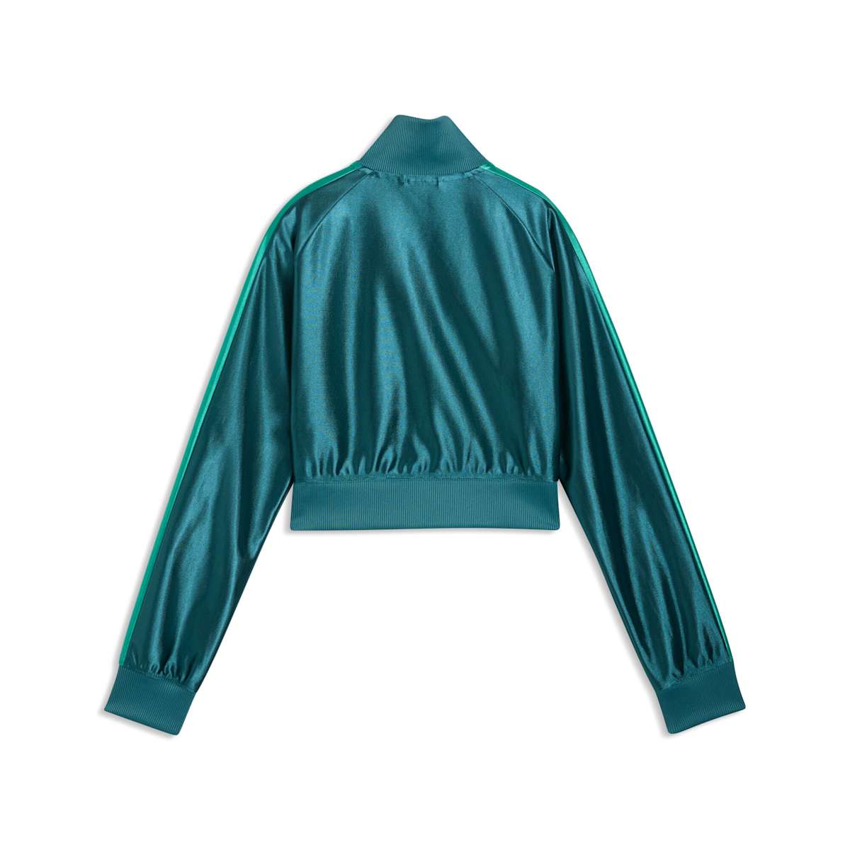 FUTURE.PUMA.ARCHIVE T7 Slim Cropped Track Jacket Women - Emerald Ice back view
