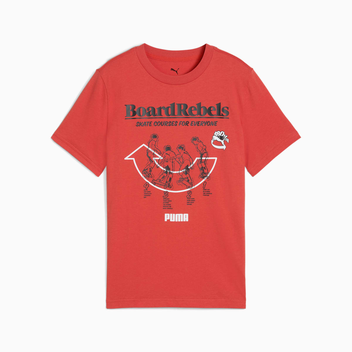 MID90S Graphic Tee I B Red Fire front view