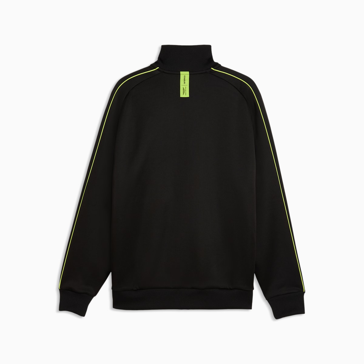 PUMA x ASTON MARTIN ARAMCO F1® TEAM Men's T7 Track Jacket - PUMA Black - back on white background