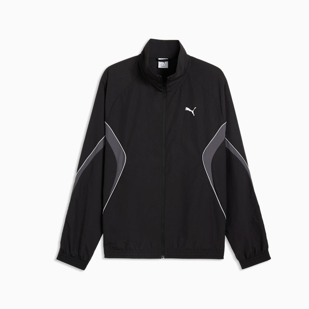 PUMA Sport Relaxed Track Jacket Men - PUMA Black - front on white background