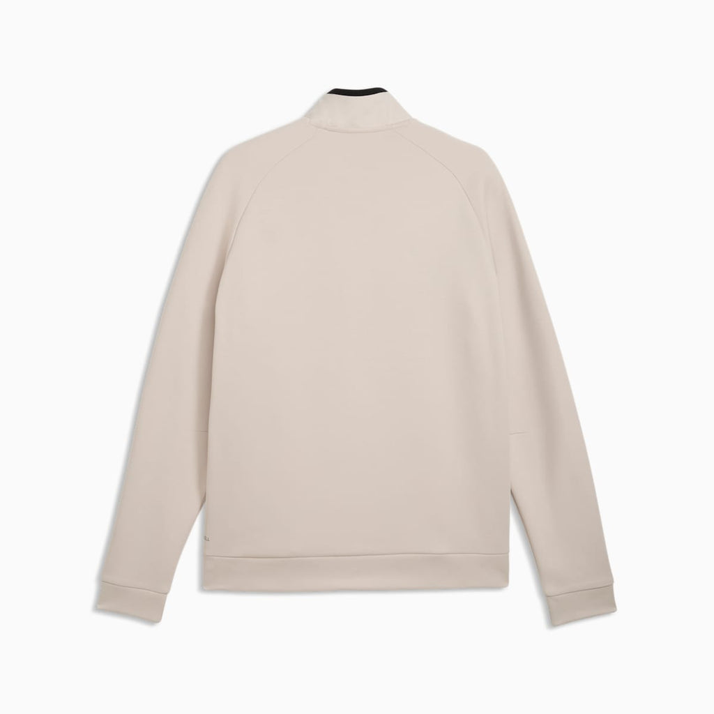 PUMATECH Men's Half-Zip Sweatshirt - Silver Fog - back on white background