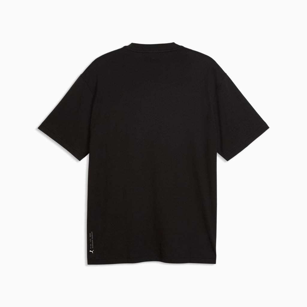 PUMA Sport Relaxed Graphic Tee Men - PUMA Black - back on white background